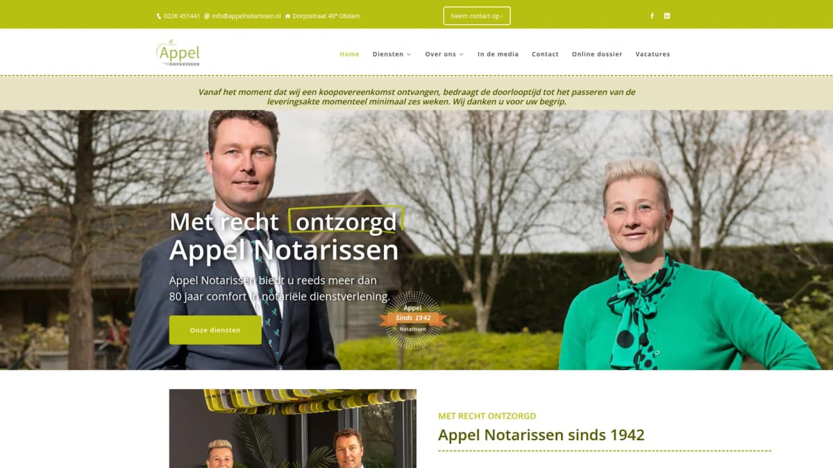 Appel Notarissen — notariskantoor in Obdam