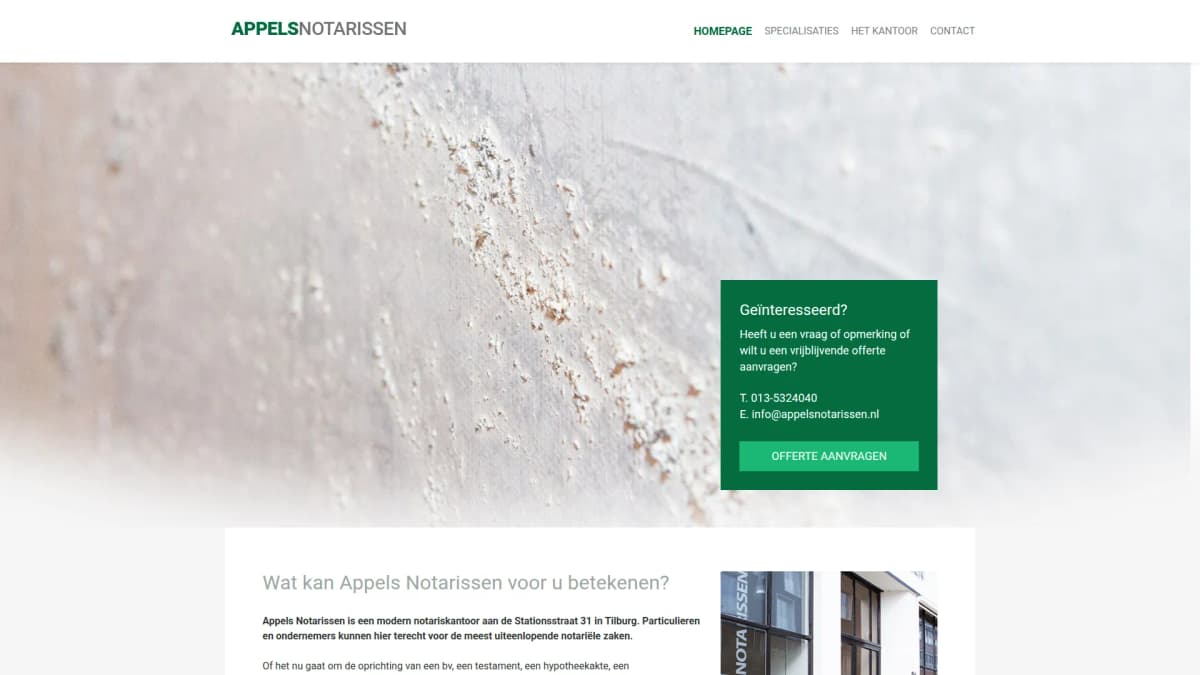 Appels Notarissen — notariskantoor in Tilburg