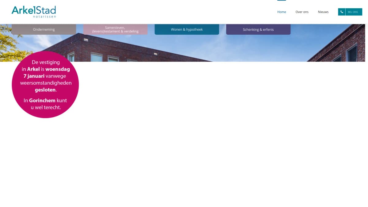 ArkelStad Notarissen — notariskantoor in Arkel