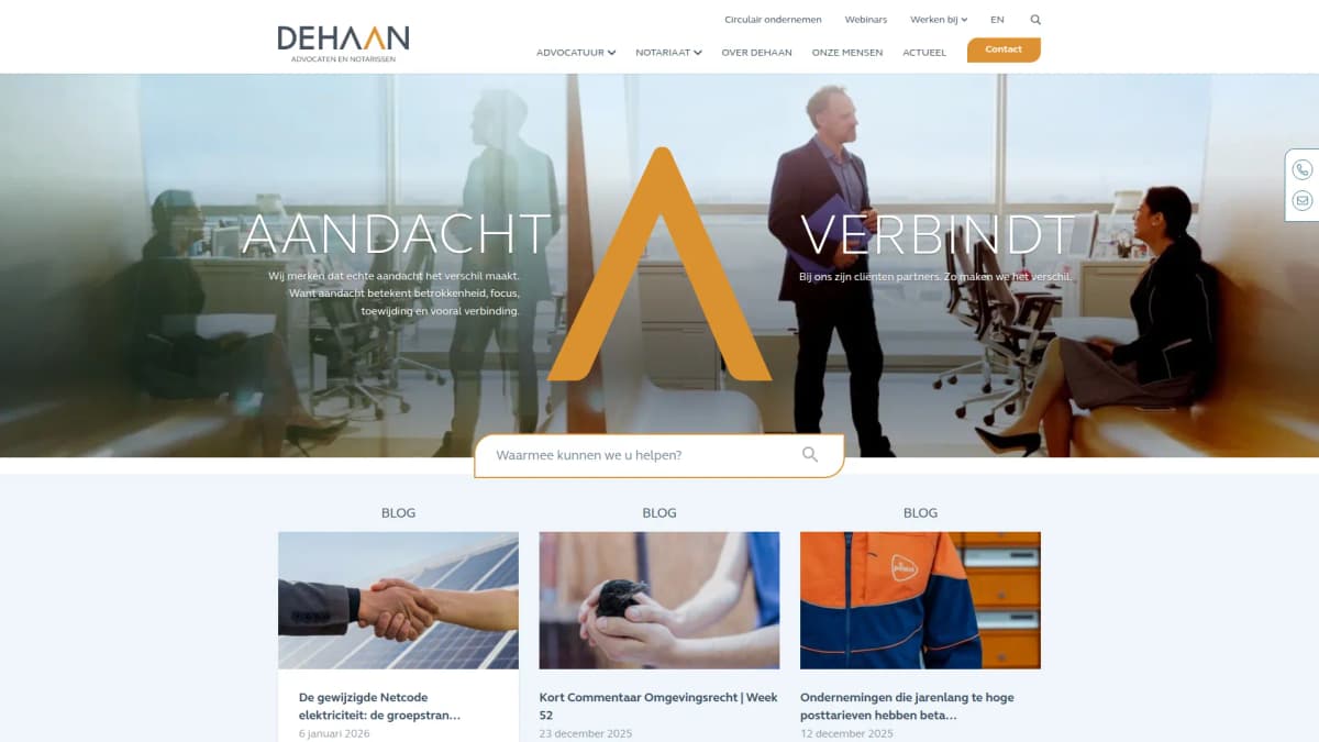 De Haan Advocaten & Notarissen — notariskantoor in Groningen