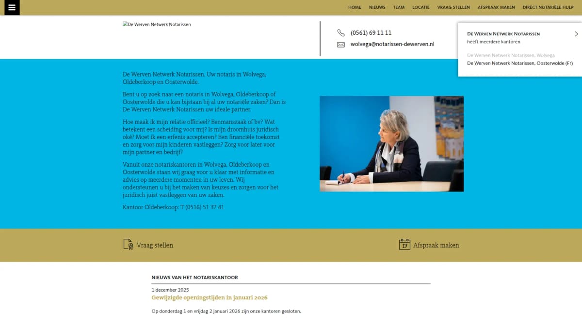 De Werven Netwerk Notarissen — notariskantoor in Oosterwolde