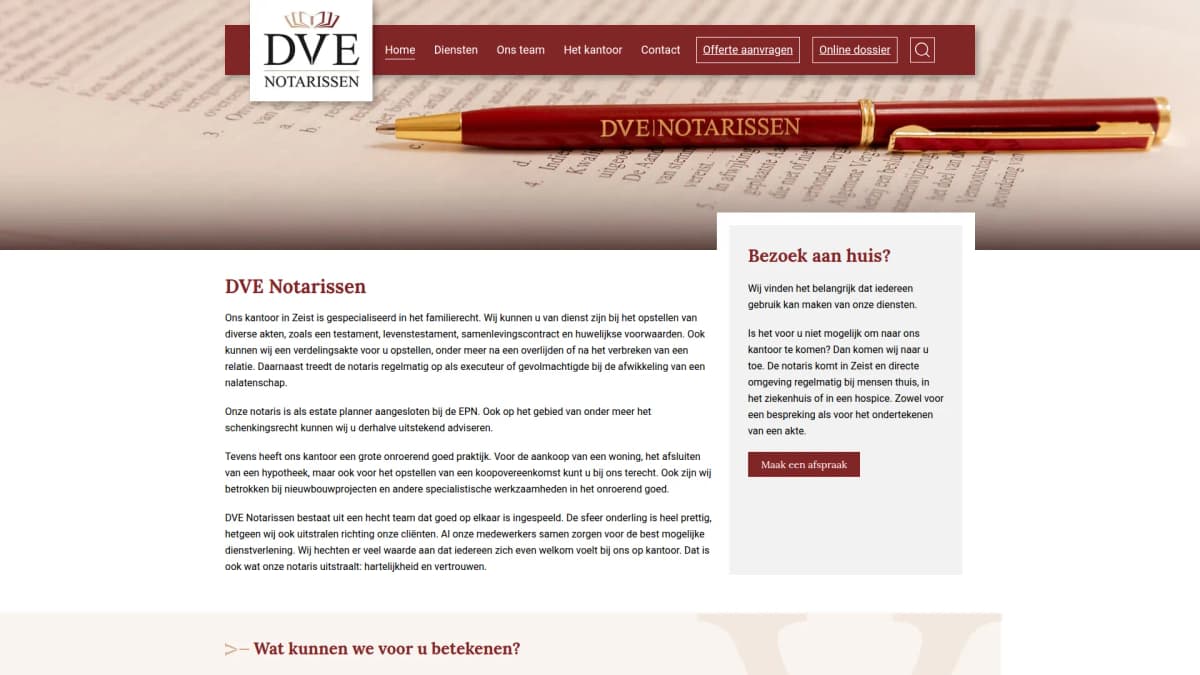 DVE Notarissen B.V. — notariskantoor in Zeist
