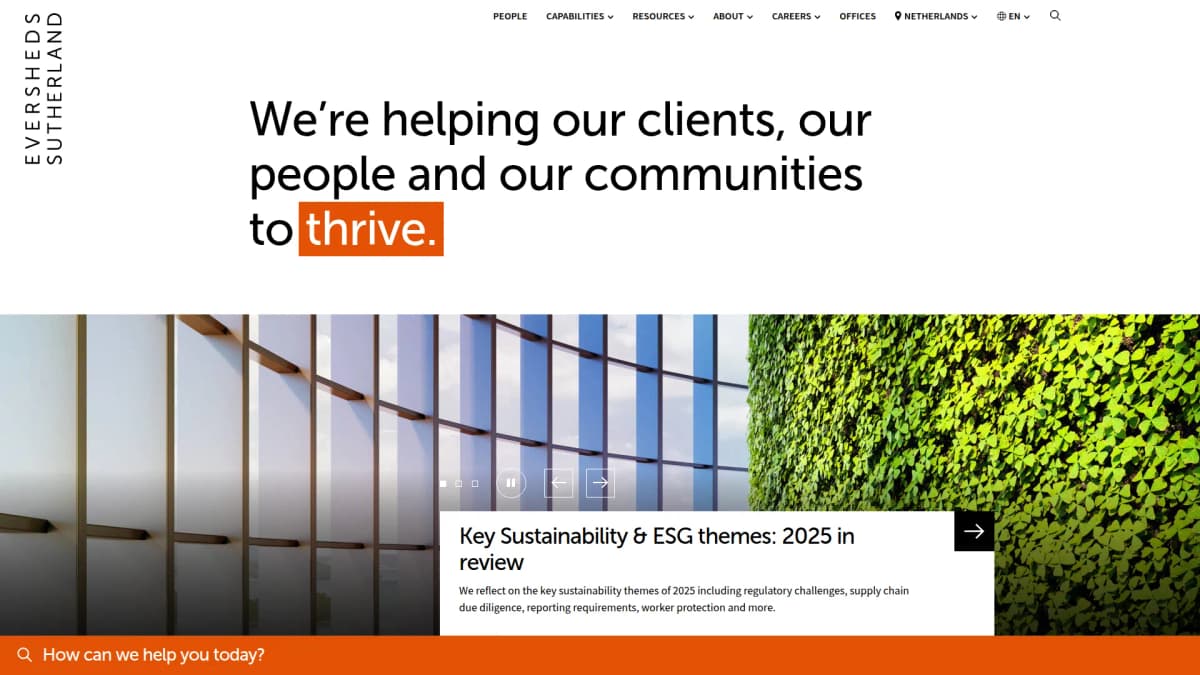 Eversheds Sutherland (Netherlands) B.V. — notariskantoor in Amsterdam