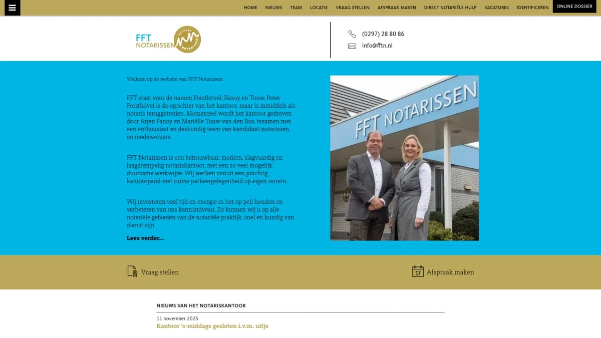 FFT Notarissen — notariskantoor in Mijdrecht