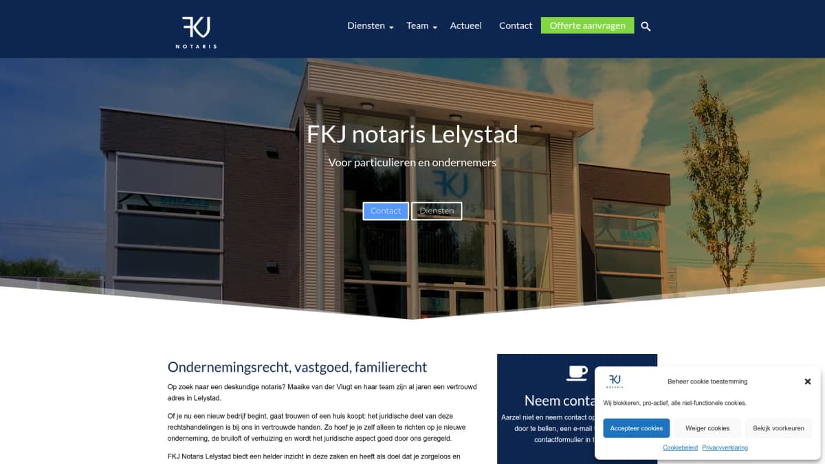 FKJ Notaris B.V. — notariskantoor in Lelystad