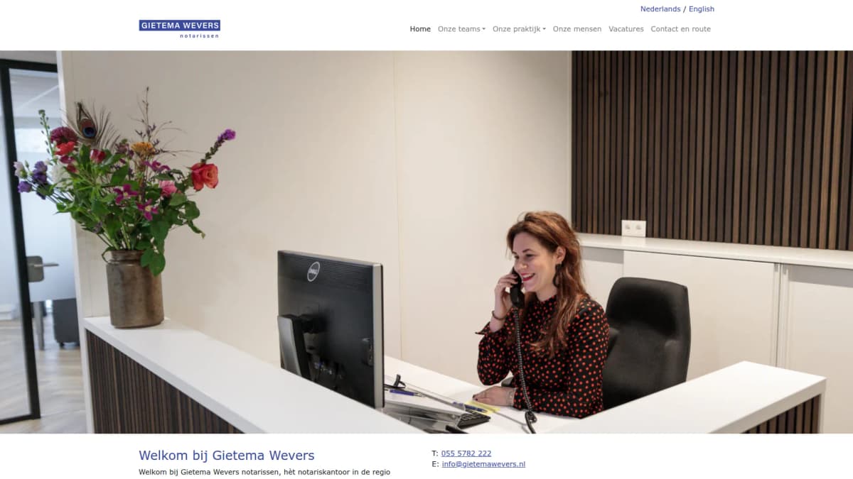 Gietema Wevers notarissen B.V. — notariskantoor in Apeldoorn