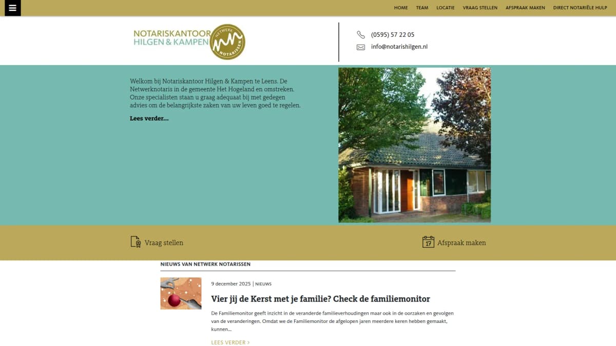 Hilgen & Kampen Netwerk Notarissen — notariskantoor in Leens