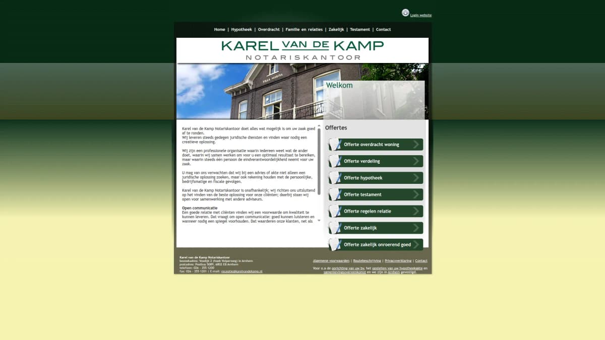 Karel van de Kamp Notariskantoor — notariskantoor in Arnhem