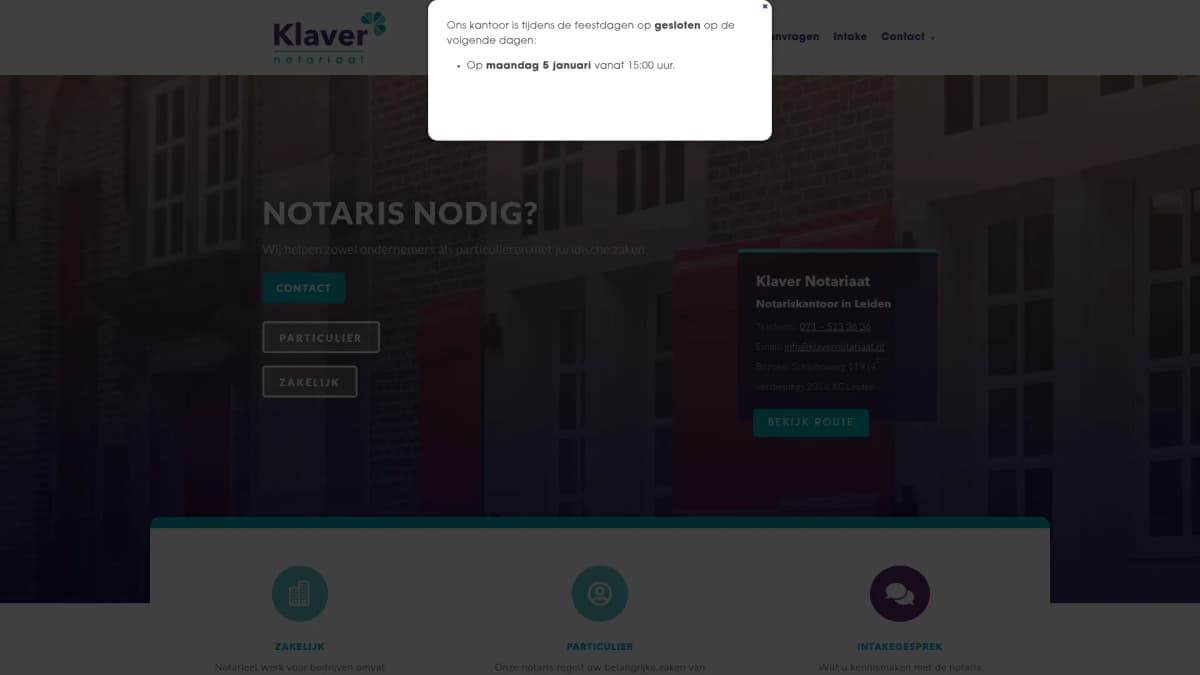 Klaver Notariaat — notariskantoor in Leiden