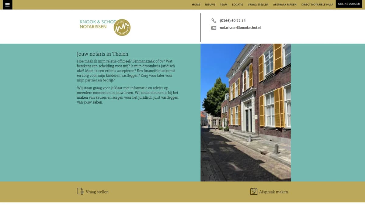 Knook & Schot Notarissen — notariskantoor in Tholen