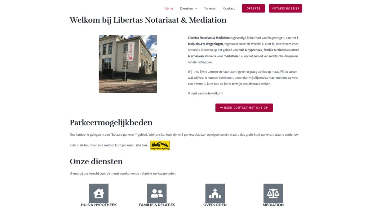 Libertas Notariaat & Mediation — notariskantoor in Wageningen
