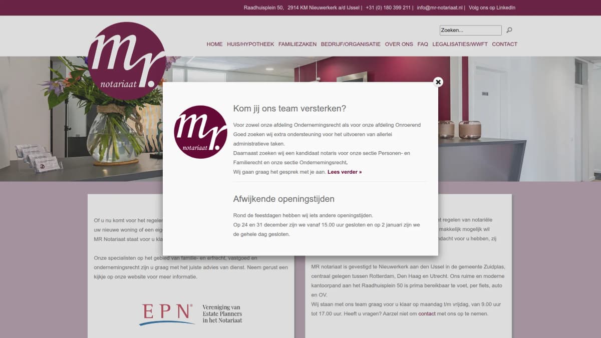 MR Notariaat — notariskantoor in Nieuwerkerk ad IJssel