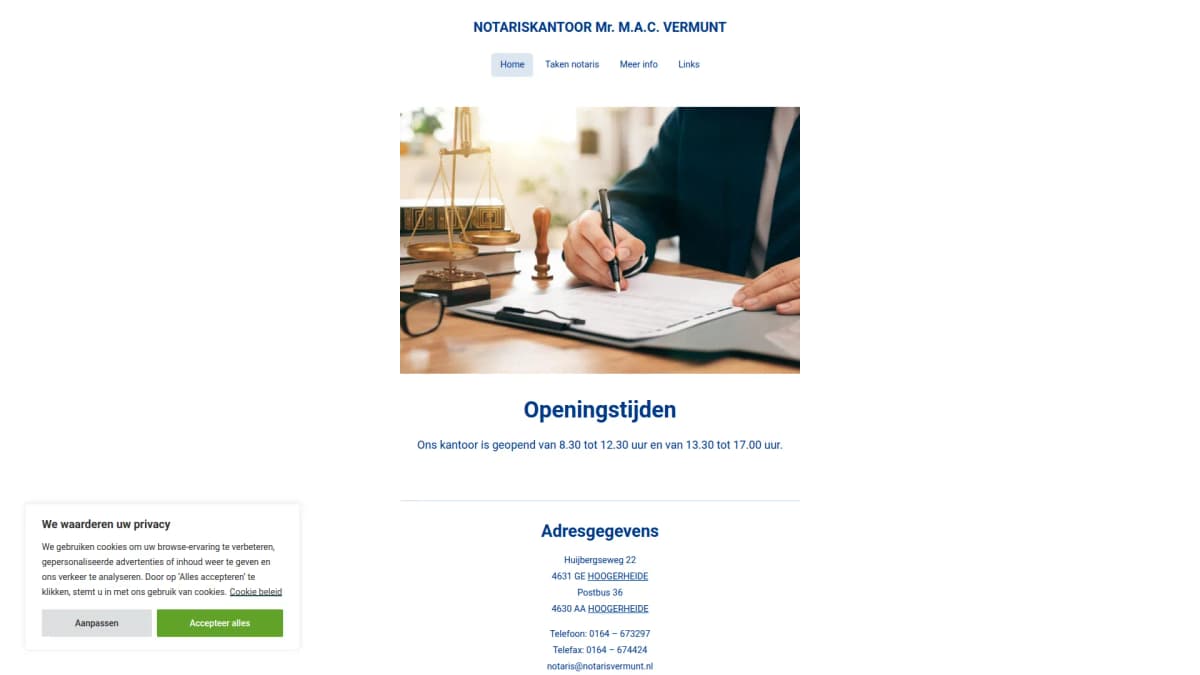 Notariskantoor mr. M.A.C. Vermunt — notariskantoor in Hoogerheide