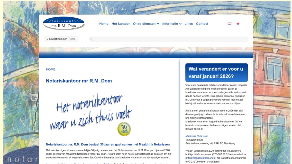 Notariskantoor mr R.M. Dom — notariskantoor in Voorburg