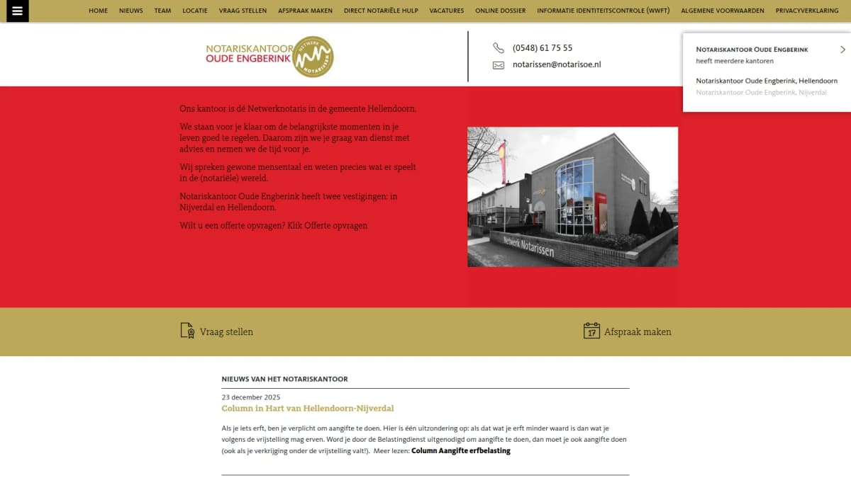 Notariskantoor Oude Engberink — notariskantoor in Hellendoorn