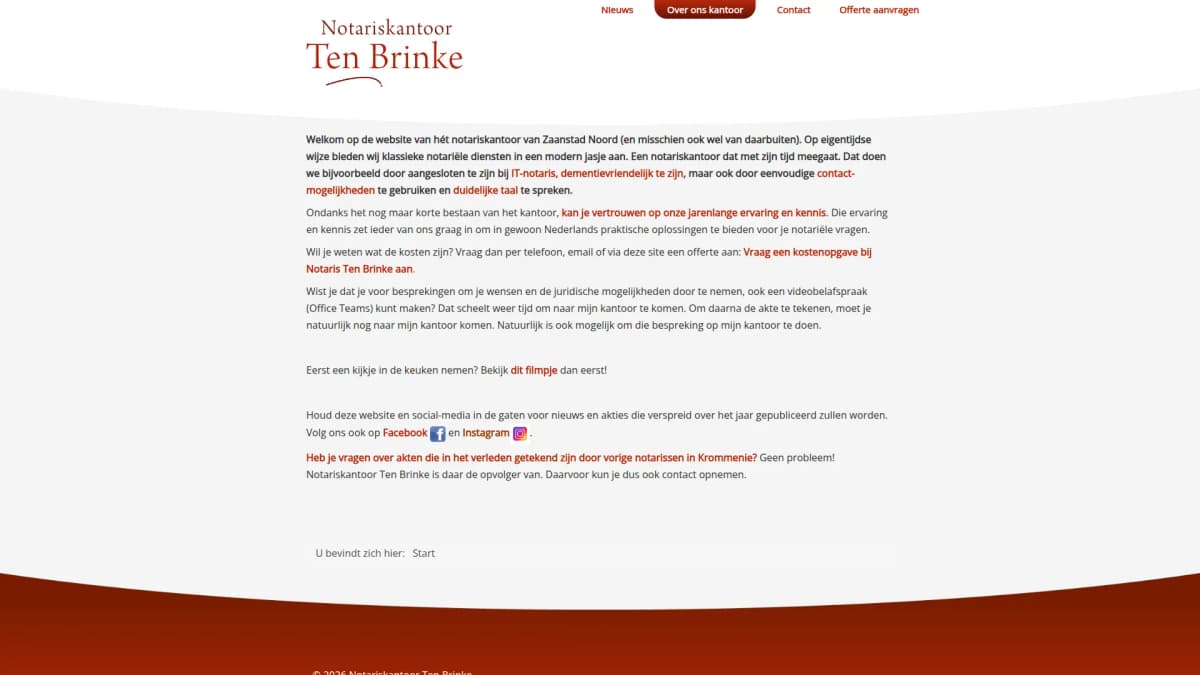 Notariskantoor Ten Brinke B.V. — notariskantoor in Assendelft