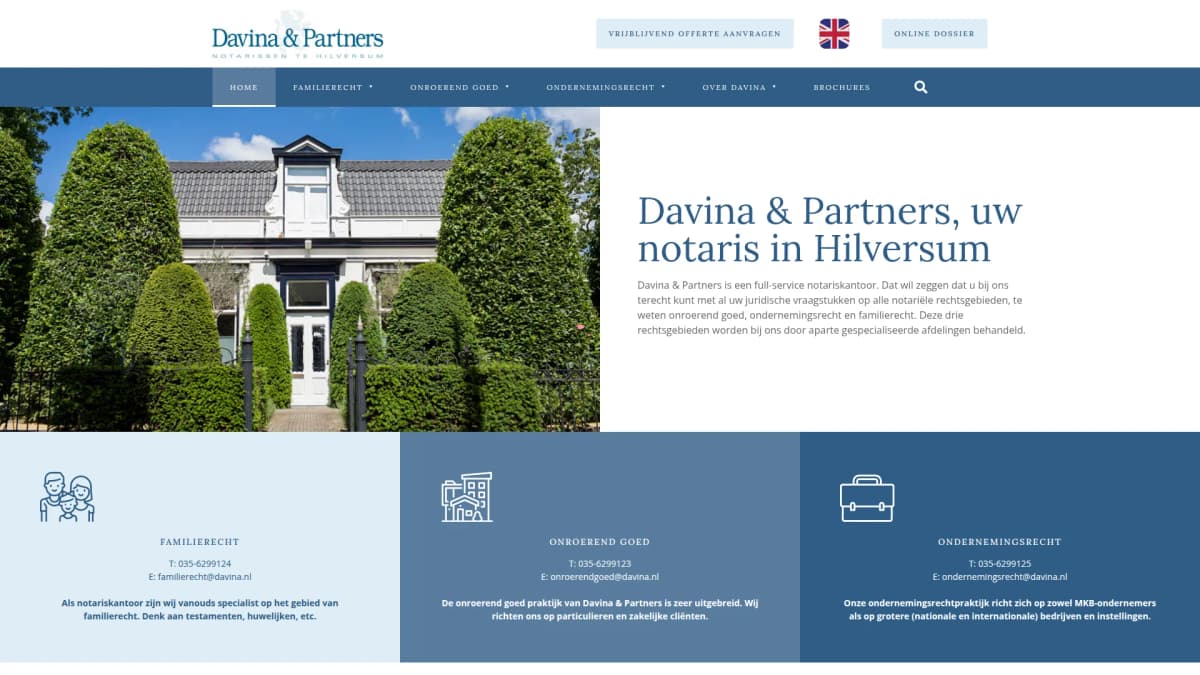 Notarissen Davina & Partners — notariskantoor in Hilversum