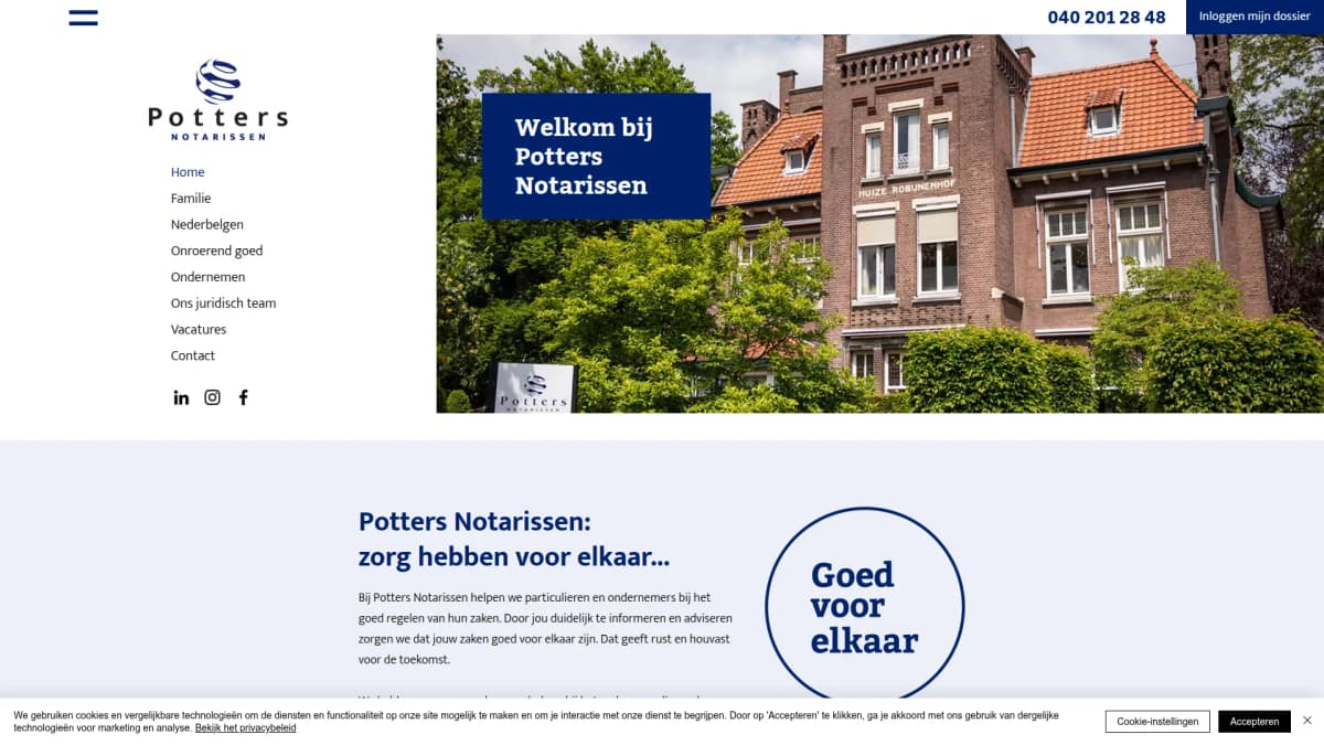 Potters Notarissen — notariskantoor in Valkenswaard