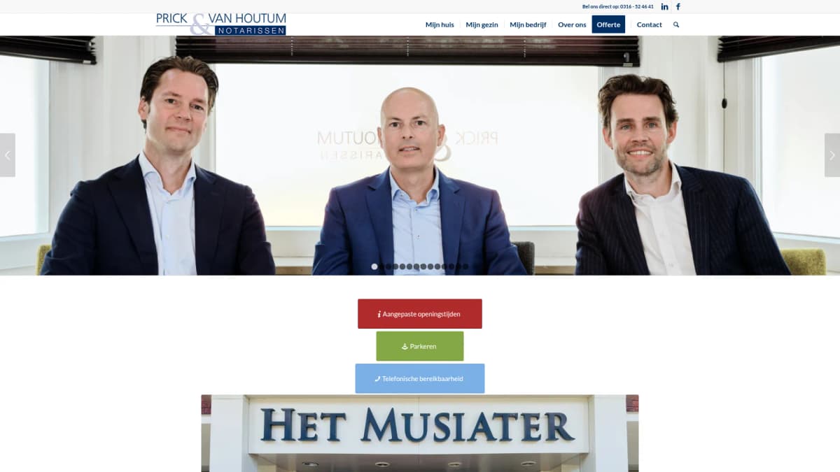 Prick & Van Houtum notarissen — notariskantoor in Zevenaar