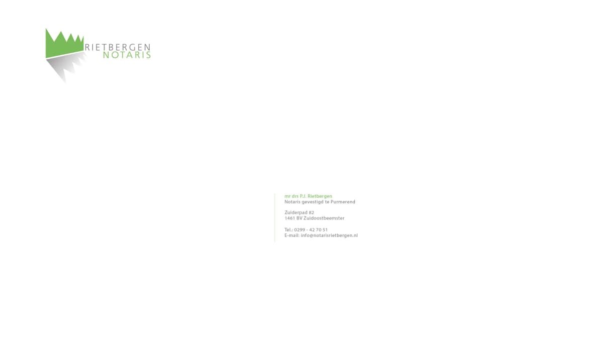 Rietbergen Notaris — notariskantoor in Zuidoostbeemster