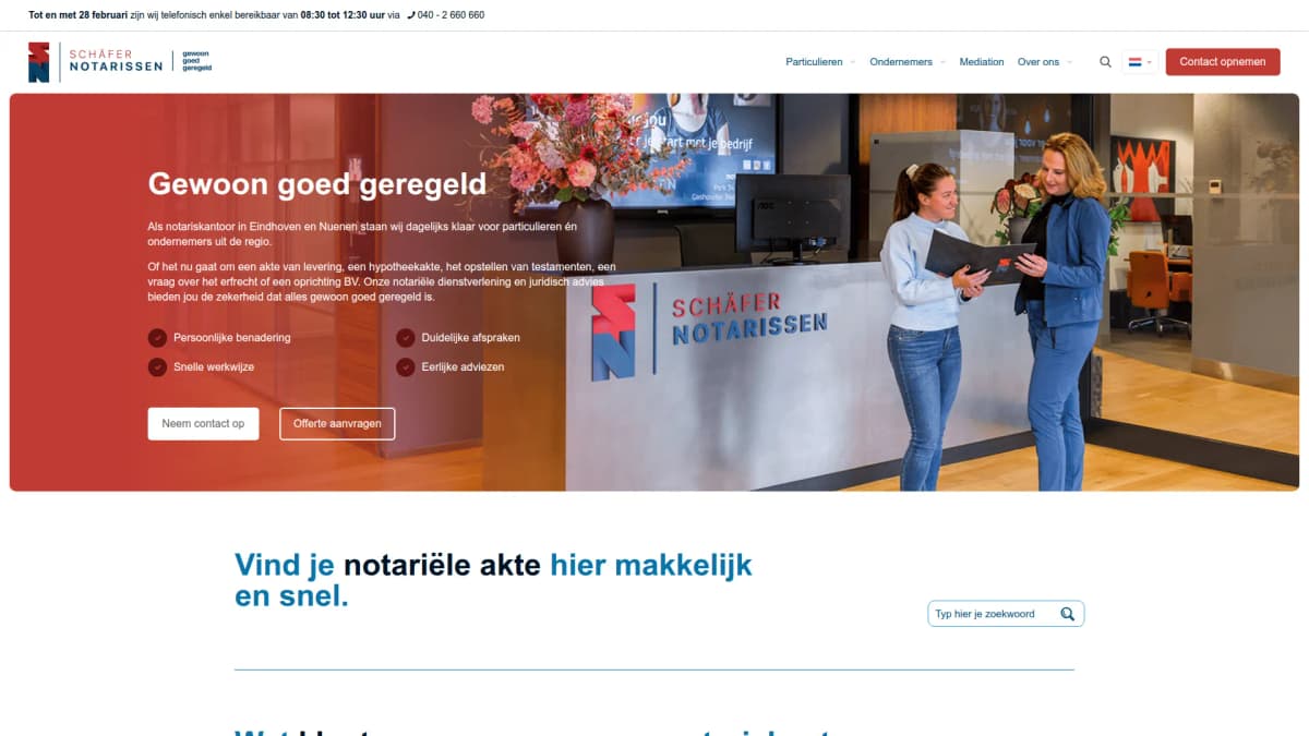 Schäfer Notarissen — notariskantoor in Nuenen