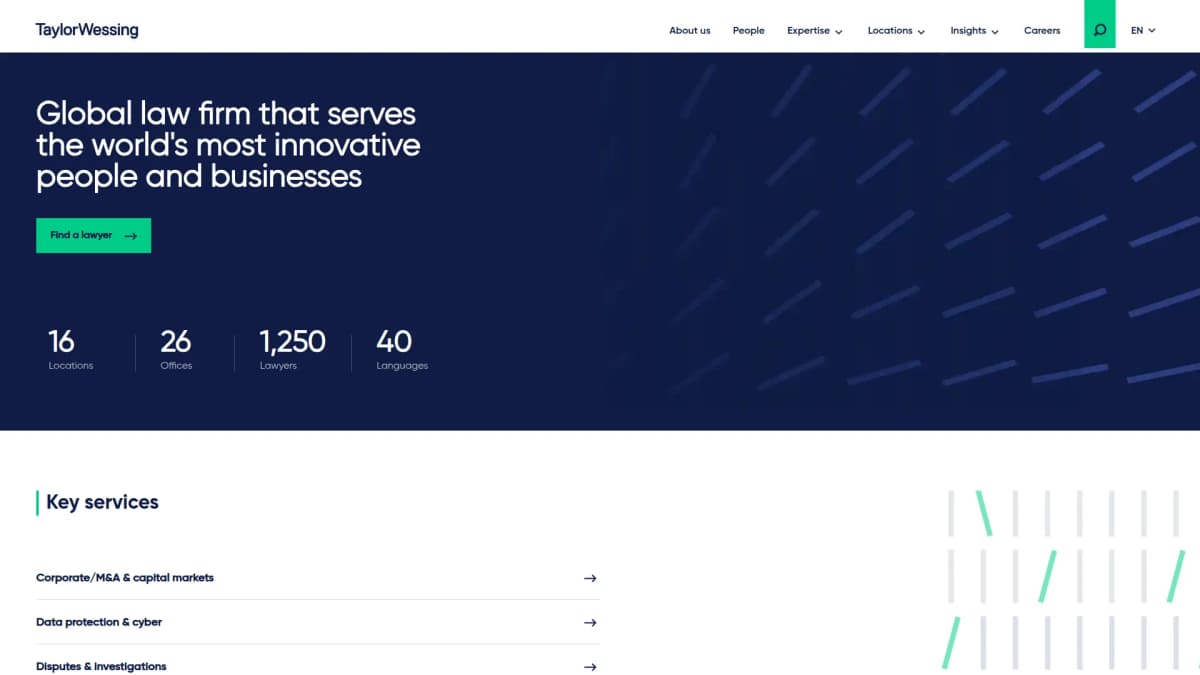 Taylor Wessing — notariskantoor in Amsterdam