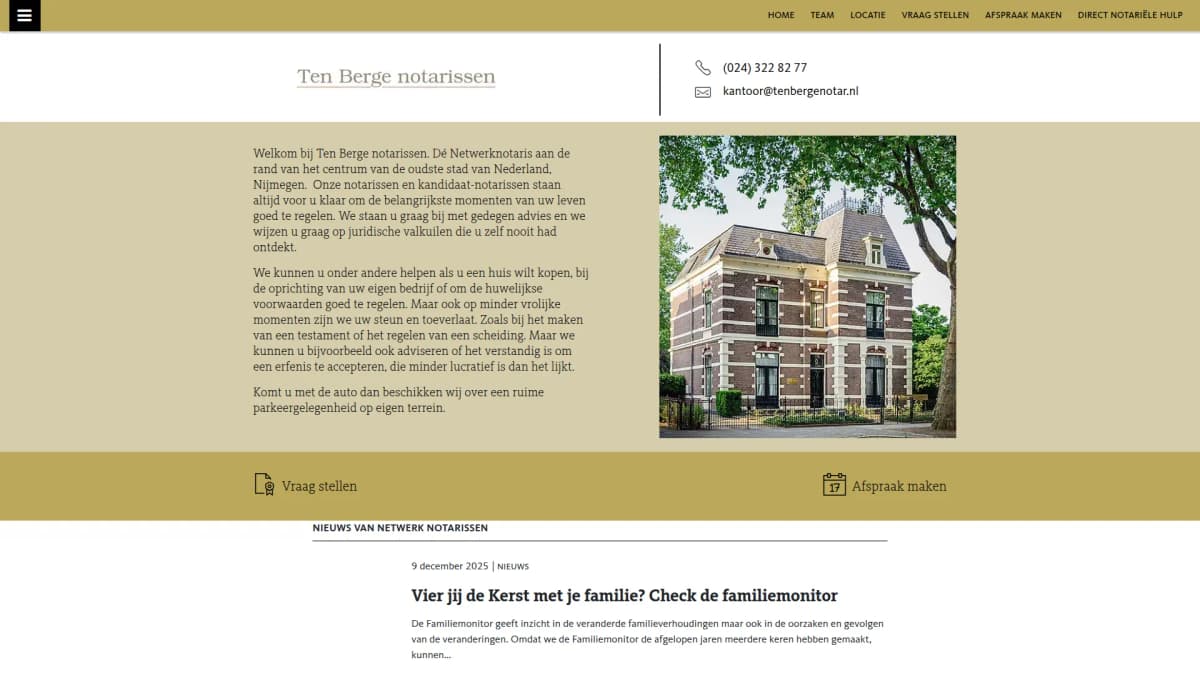 Ten Berge Notarissen — notariskantoor in Nijmegen