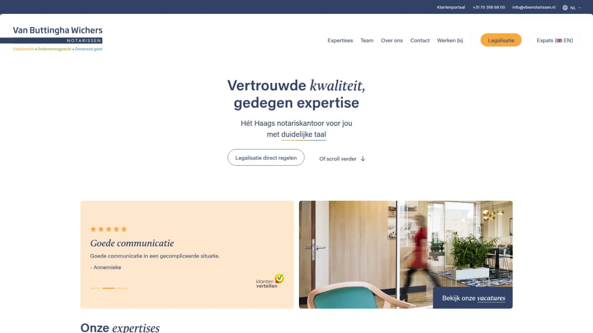 Van Buttingha Wichers notarissen — notariskantoor in Den Haag