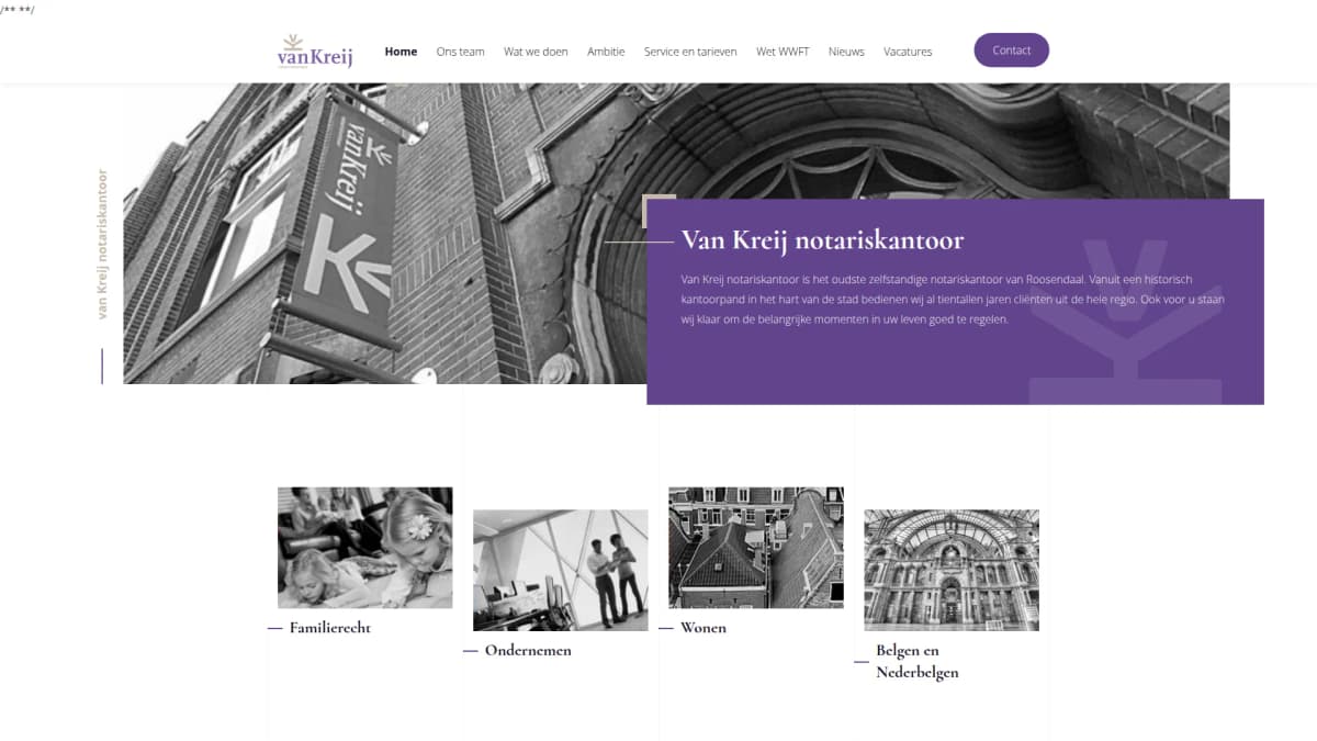 Van Kreij Notariskantoor — notariskantoor in Roosendaal