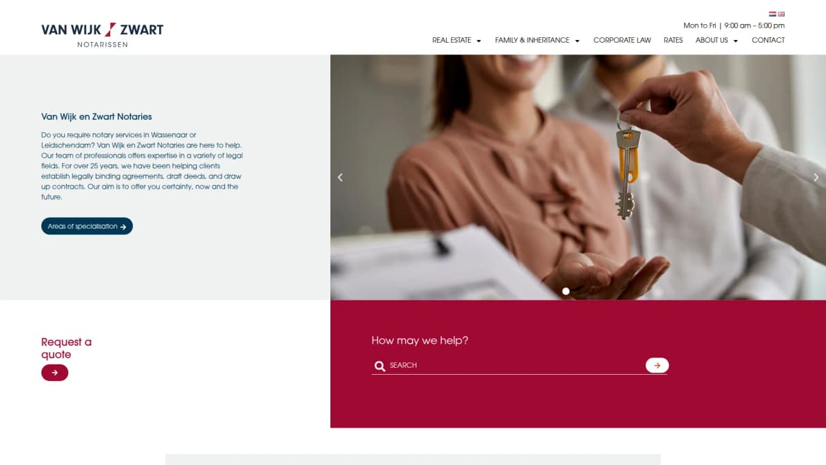 Van Wijk en Zwart Notarissen — notariskantoor in Wassenaar