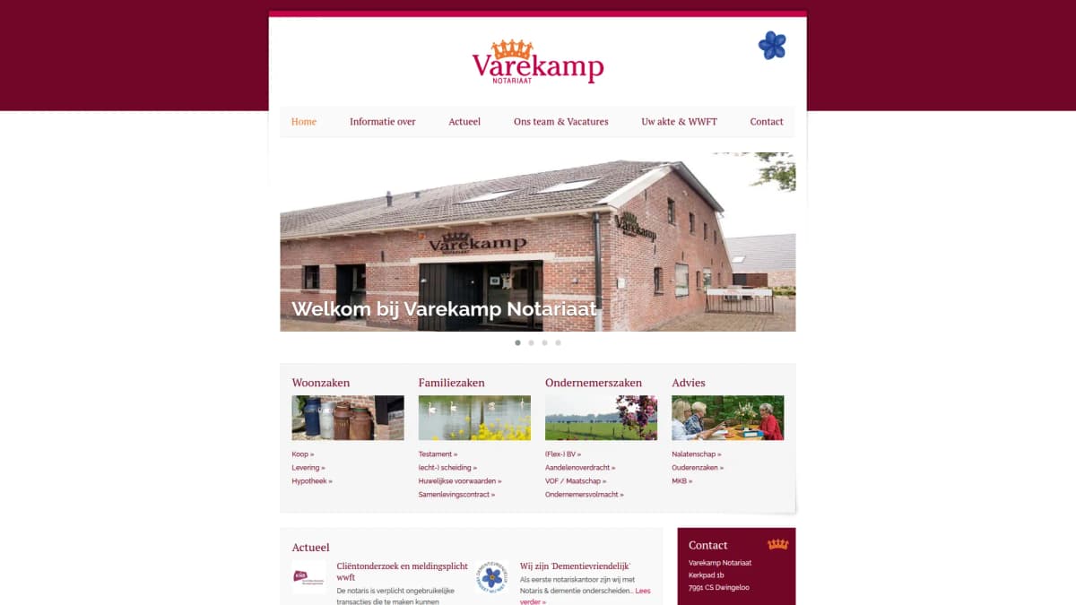 Varekamp Notariaat — notariskantoor in Dwingeloo