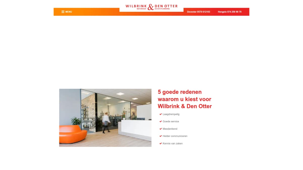 Wilbrink & Den Otter notariaat & estate planning — notariskantoor in Hengelo